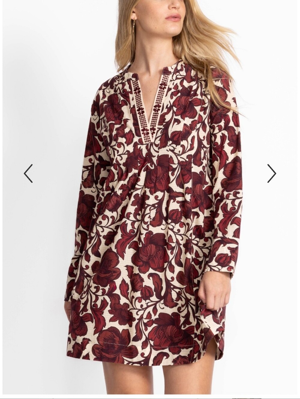 Johnny Was Small Camila Dress Pleated L/S NWT New Multi Fall Wedding New
